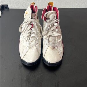 Air Jordan 7 Retro Cardinal White Black Red Shoes